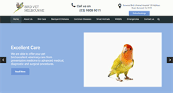 Desktop Screenshot of birdvetmelbourne.com